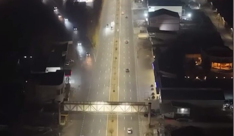 Աճառյան փողոցից Աբովյանի պարեկային հենակետ ճանապարհահատվածի արտաքին լուսավորությունը արդիականացվել է