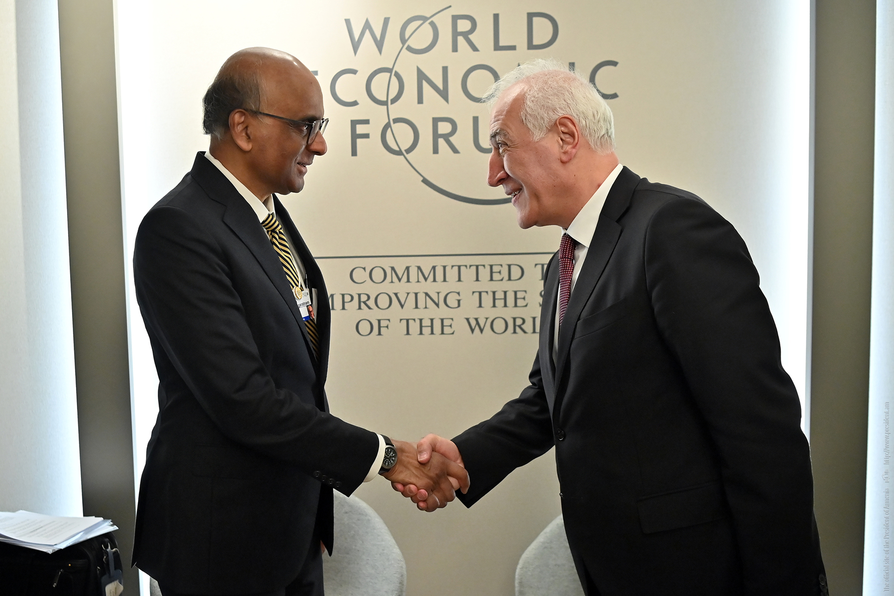 Հայաստանի և Սինգապուրի նախագահները Դավոսում շեշտել են ՏՏ և բարձր տեխնոլոգիաների ոլորտներում գործակցության ընդլայնման ներուժը