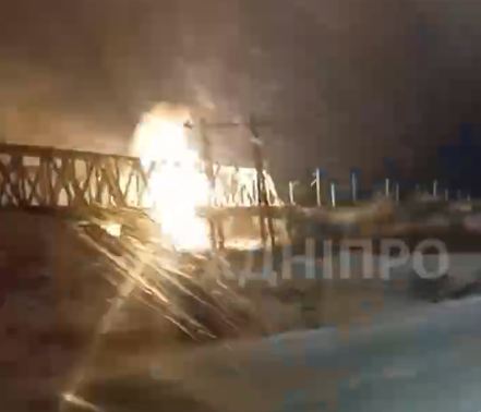 Ռուսական բանակը Դնեպրոպետրովսկի մարզում ոչնչացրել է ռազմավարական երկաթուղային կամուրջը (Տեսանյութ)