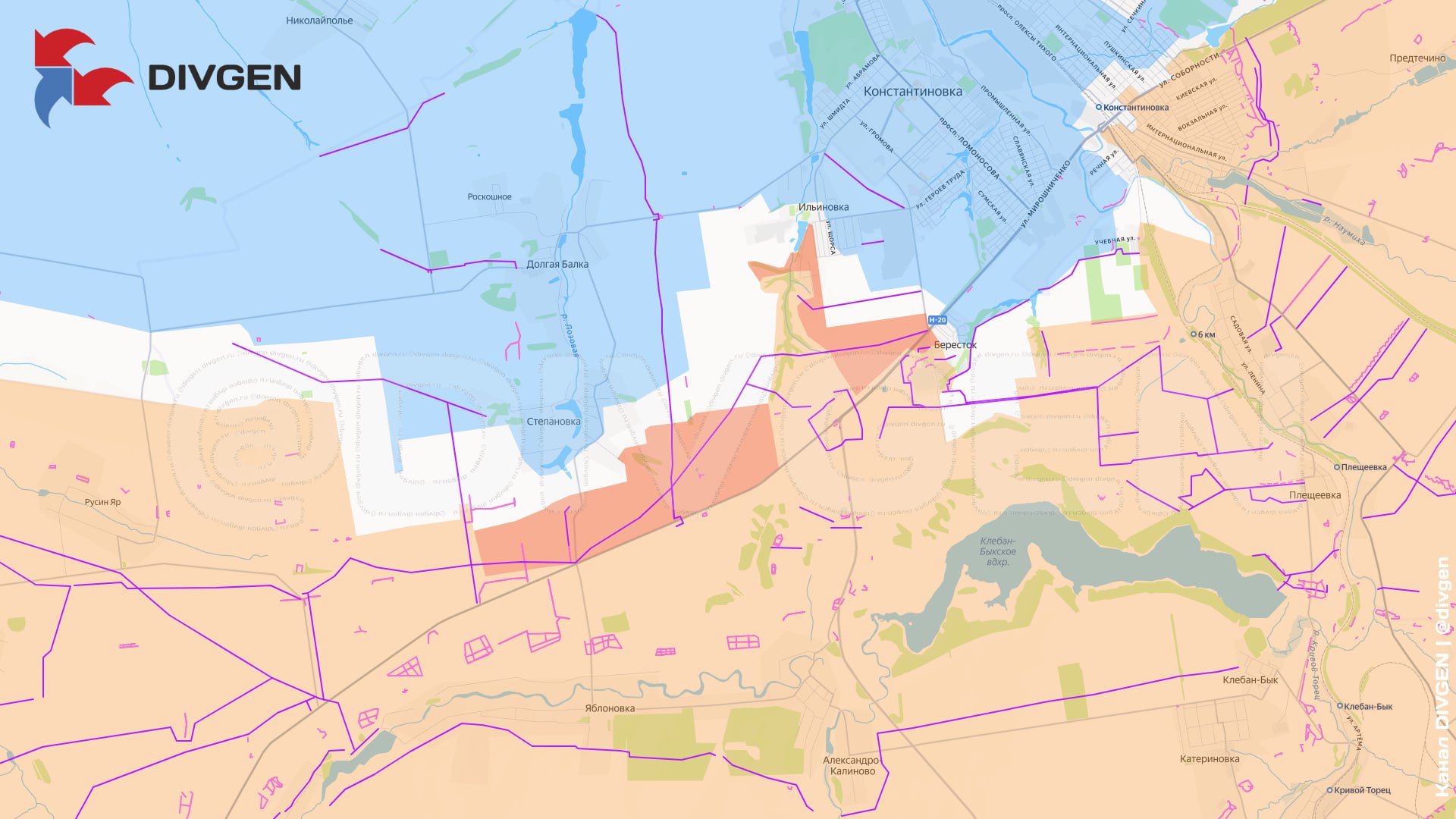 Ռուսները խորը ճեղքում են իրականացրել Կոնստանտինովկայի արեւմտյան թեւում` սպառնալով շրջապատել քաղաքը (Քարտեզ)