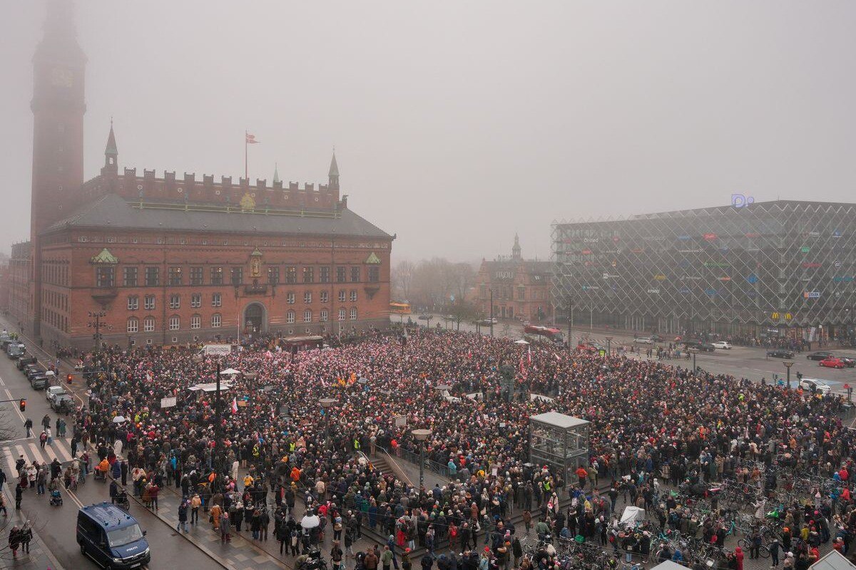 Կոպենհագենում բողոքի ակցիա է անցկացվում՝ ի նշան Թրամփի կողմից Գրենլանդիային տիրելու մտադրության