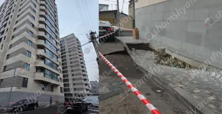 Նորակառույցի կոյուղատարը վնասվել է, կեղտաջուրը դուրս է թափվում, առաջացել է փլուզում